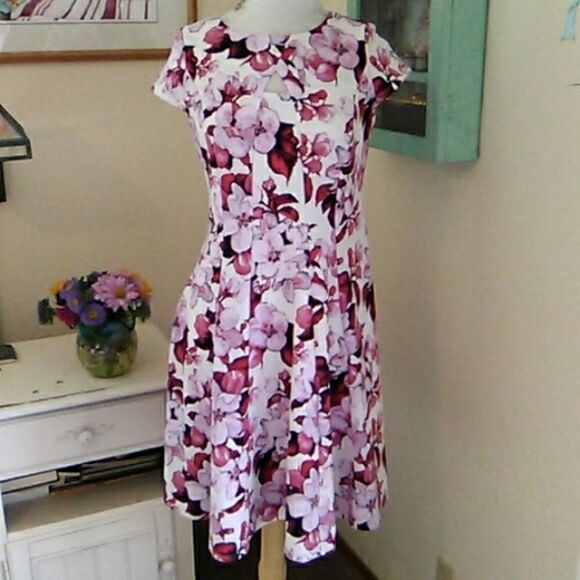 Rodan Cutout Floral Dress - Picture 1 of 9
